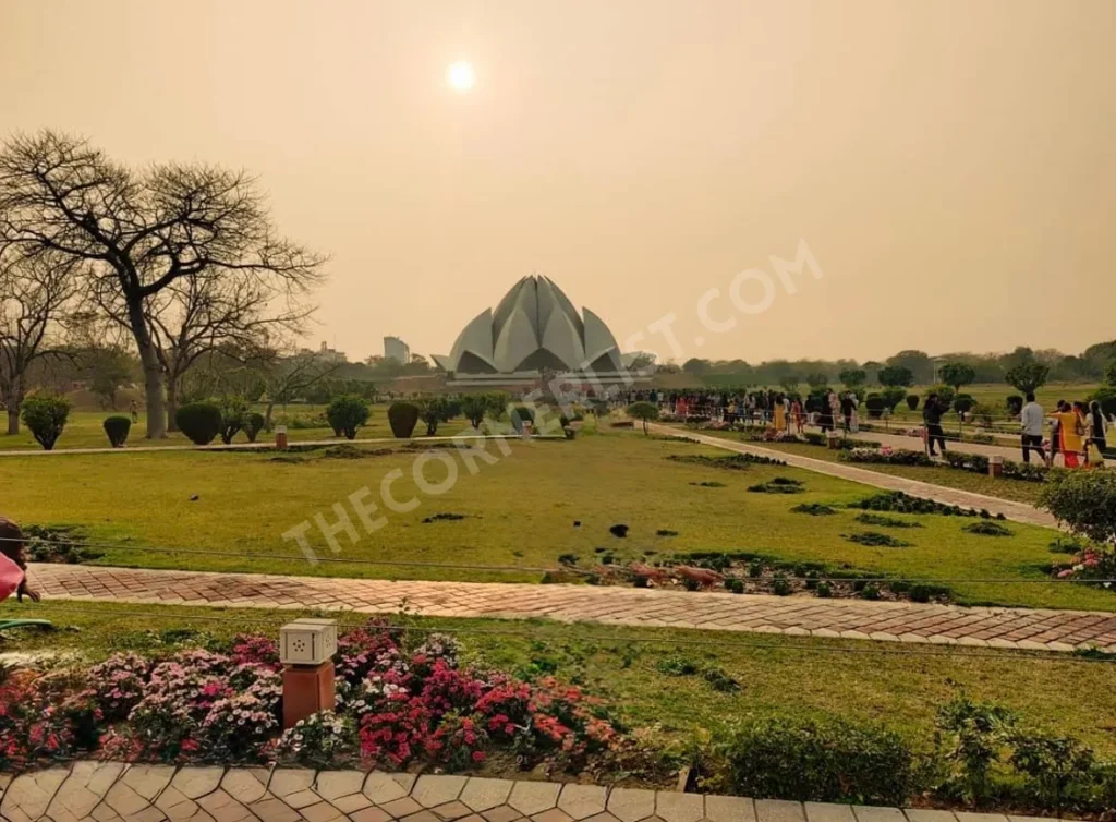 Lotus Temple Sunset View