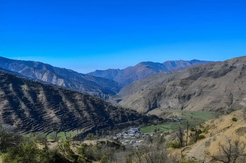 Aerial View of Pantwari Village Nag Tibba