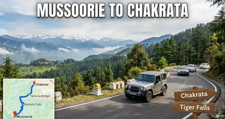 Mussoorie to Chakrata Distance