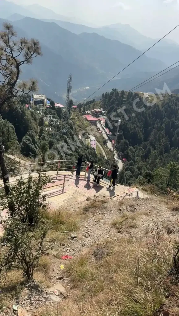 View of Kaddhukhal Village from Surkanda Devi Trek